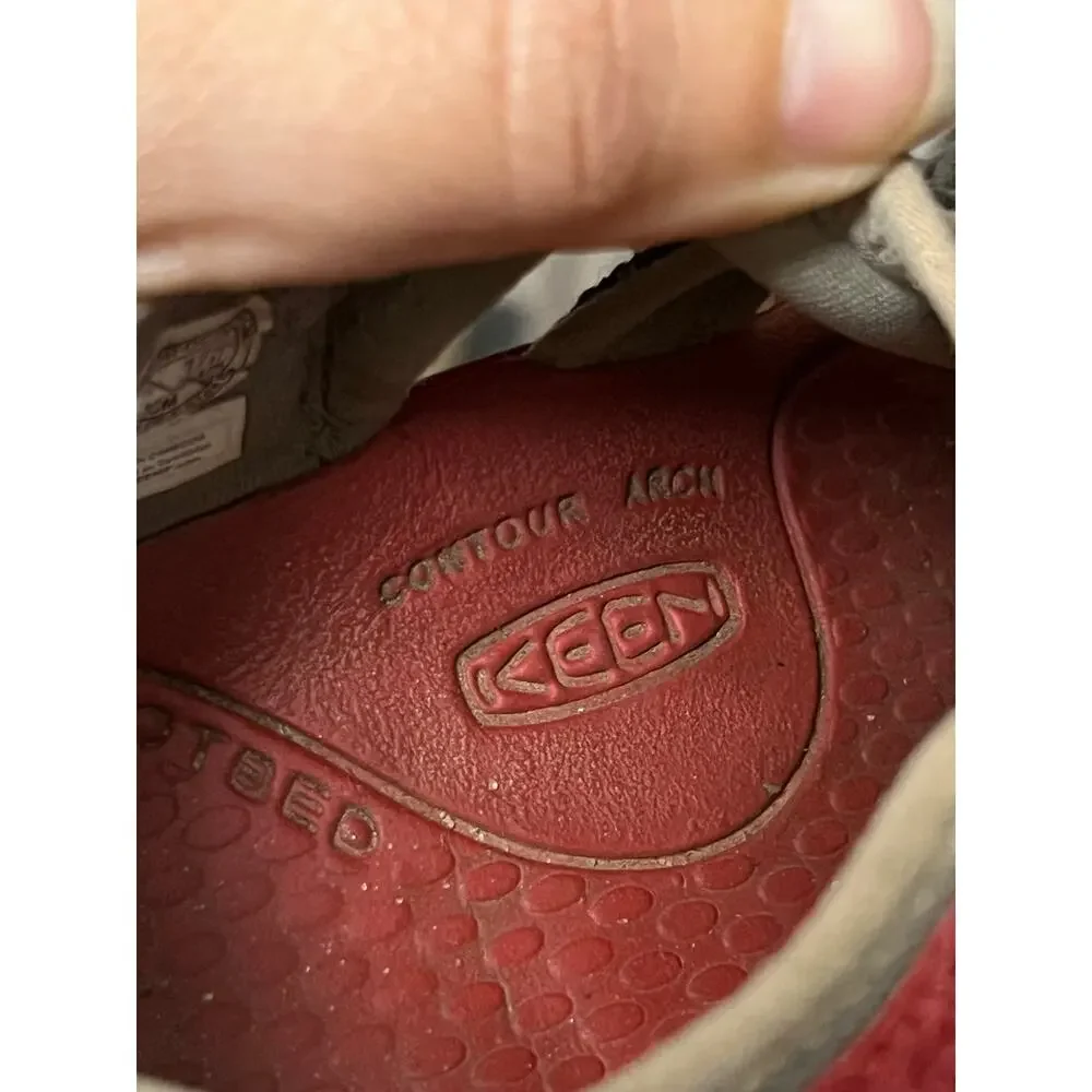 KEEN Kids Newport H2 Waterproof Sport Sandals Gray/Red unisex hiking Size 12